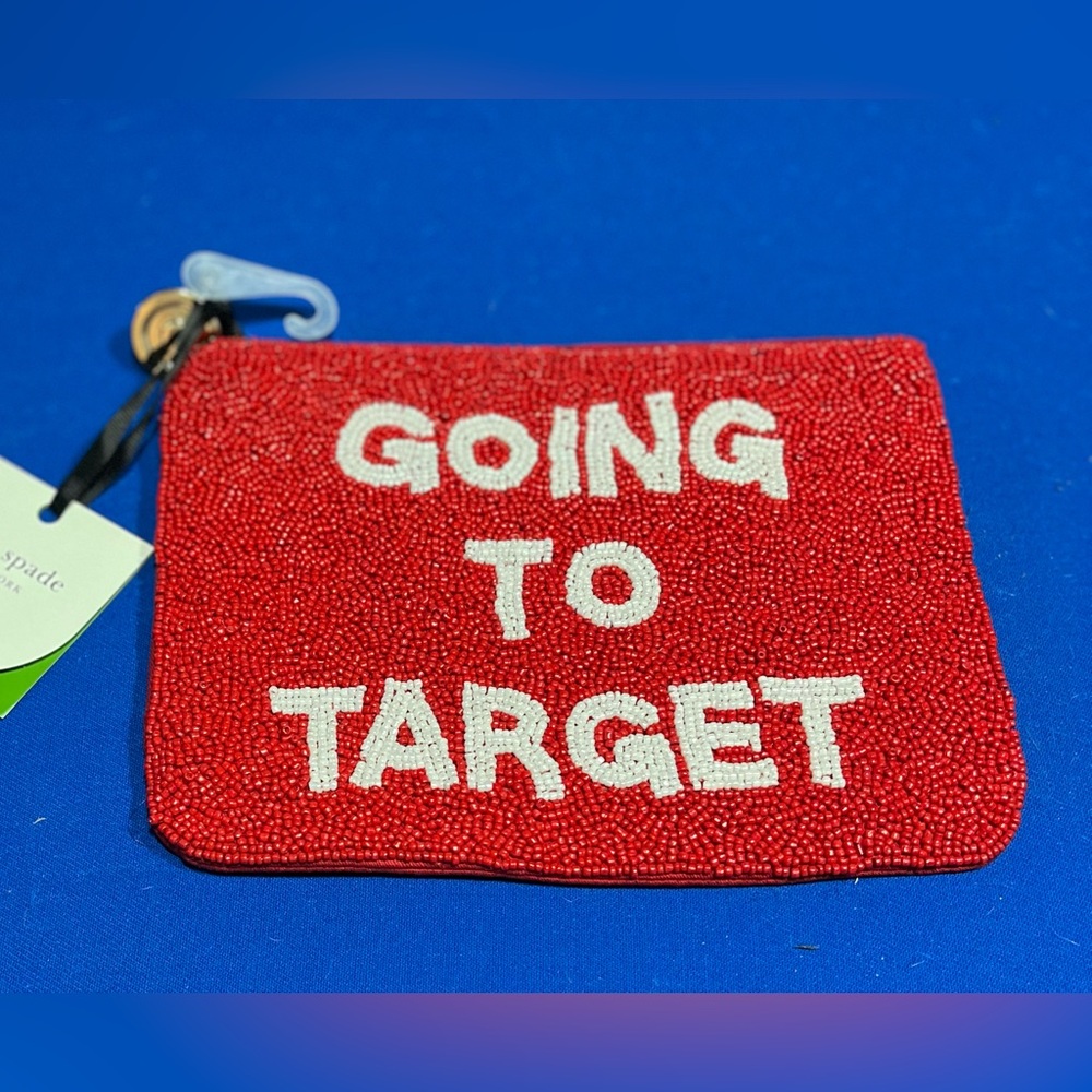 Kate Spade X Target Going to Target Red beaded Clutch